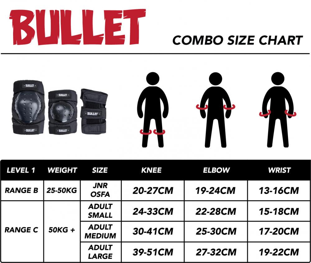Bullet Combo Pad Set (Various Sizes)