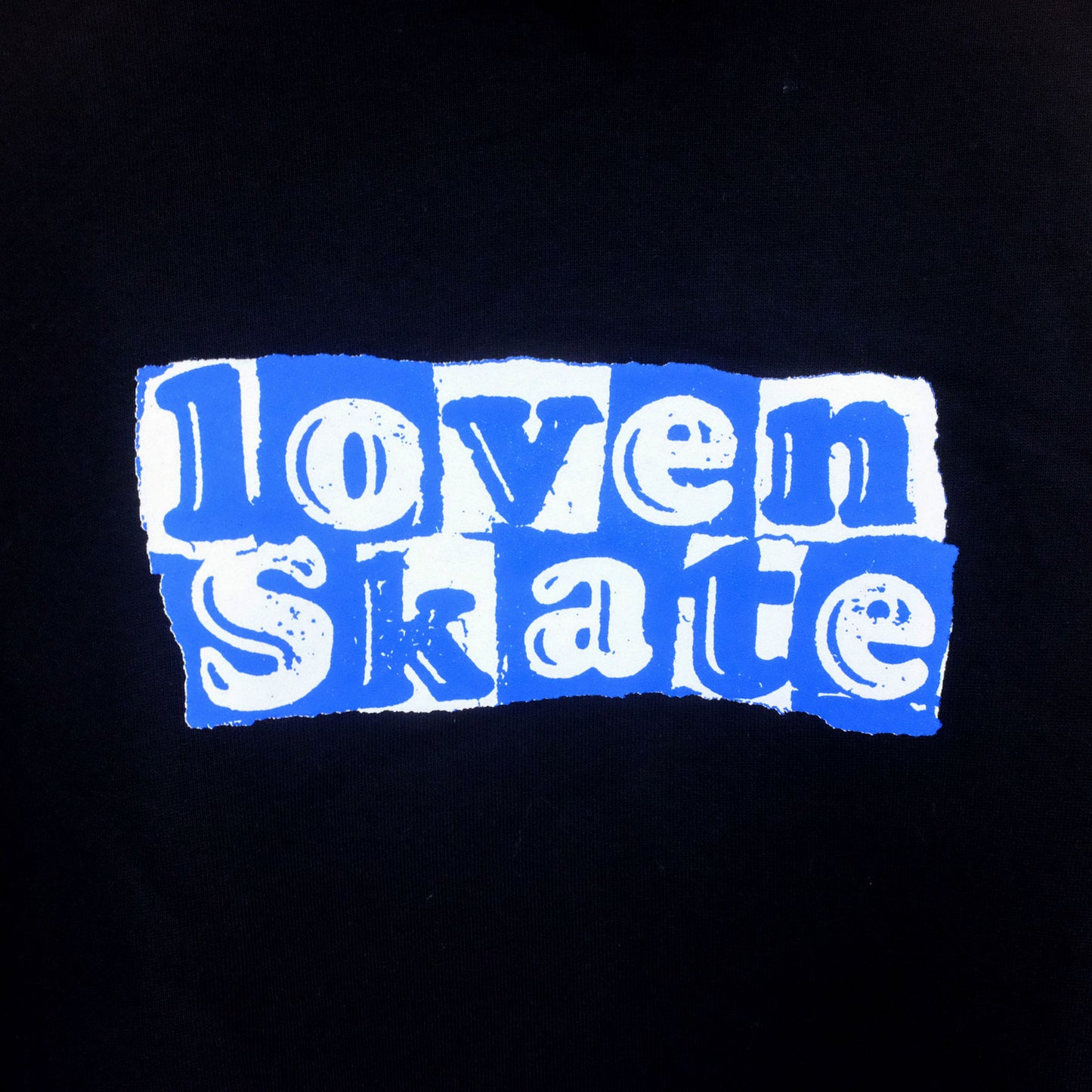 Lovenskate "Tear Logo" Hoodie - Black / Blue