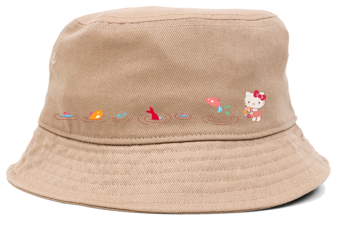 Girl X Hello Kitty "Shroom fishing" bucket hat