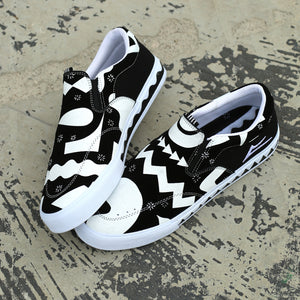 Lakai x Esow Owen VLK Skate Shoes - Black/White Suede