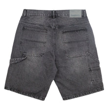 Load image into Gallery viewer, Baglady Supplies Faded Denim Shorts - Black
