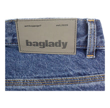 Load image into Gallery viewer, Baglady Supplies Denim Shorts - Blue
