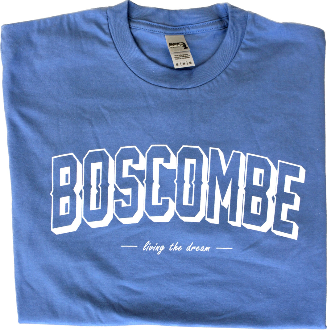 Boscombe 'Living the Dream' T-Shirt - Flo Blue