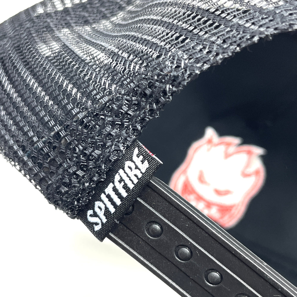 Spitfire "Bighead" Snapback - Black/ Mesh