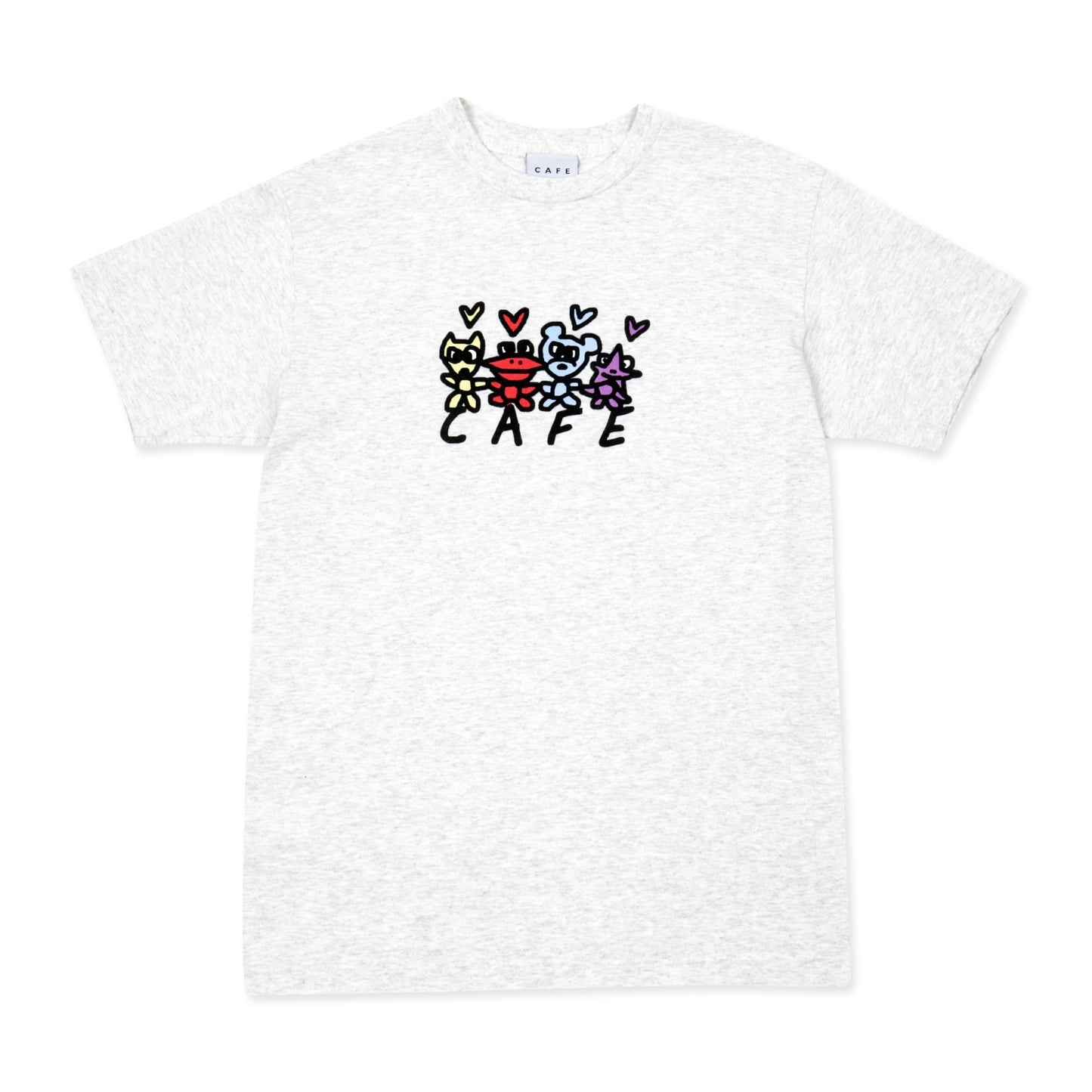 Skateboard Cafe 'Pals' T-shirt - Ash Heather