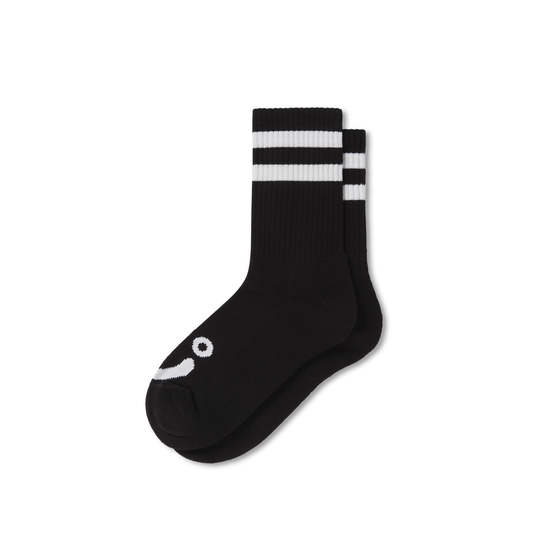Polar 'Happy Sad" Socks - Black