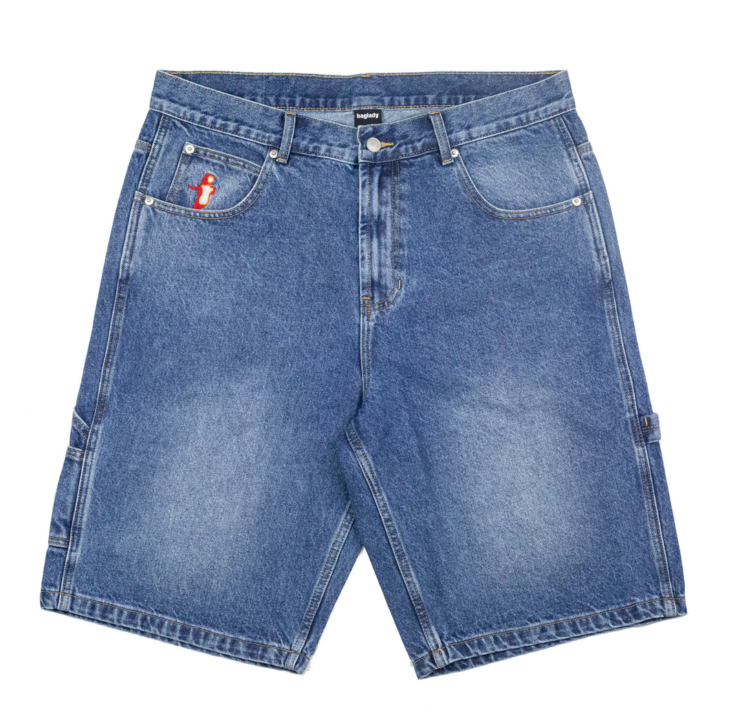 Baglady Supplies Denim Shorts - Blue