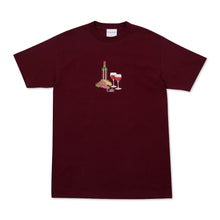 Load image into Gallery viewer, Skateboard Cafe &#39;Vino&#39; T-shirt - Burgundy

