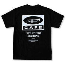 Load image into Gallery viewer, Cafe &#39;45&#39; T-shirt - Black
