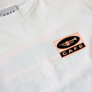 Cafe "45 Trumpet" Logo Tee - White