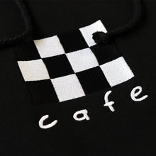 Load image into Gallery viewer, Cafe &quot;Checkerboard&quot; Hoodie - Black
