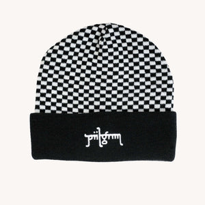 Piilgrim 'Chequered' Beanie - Black/White