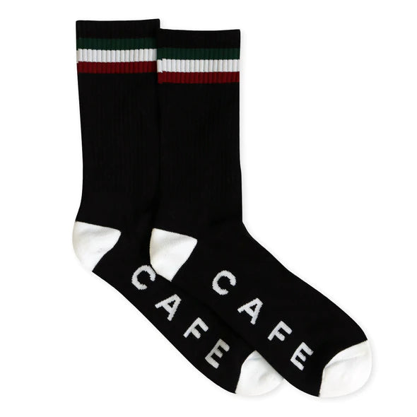 Cafe 'Stripe' Socks - Black