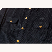 Load image into Gallery viewer, Piilgrim &#39;Girth&#39; Corduroy Shirt - Black - Various Sizes
