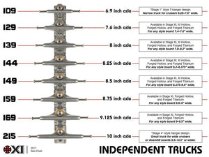 Independent Stage XI Trucks 'Bar Flat' - (Various Sizes)
