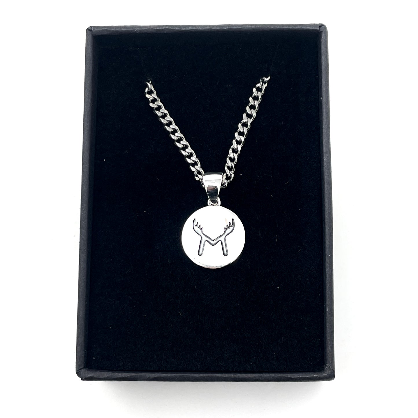 Moose 'M Pendant' Chain Necklace