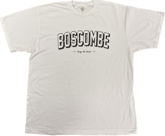 Boscombe 'Living the Dream' T-shirt - White (Various Sizes)