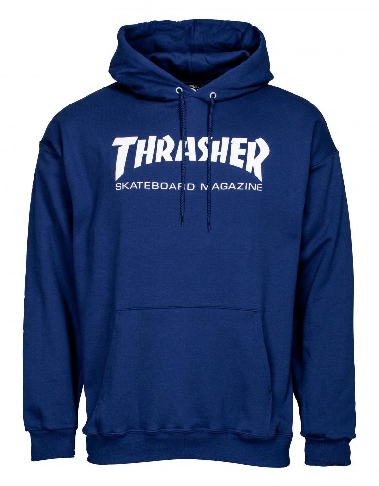 Thrasher Logo Hoodie - Navy