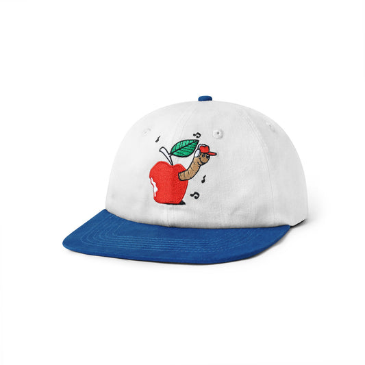 Buttergoods "Worm" 6 Panel - White/Royal Blue