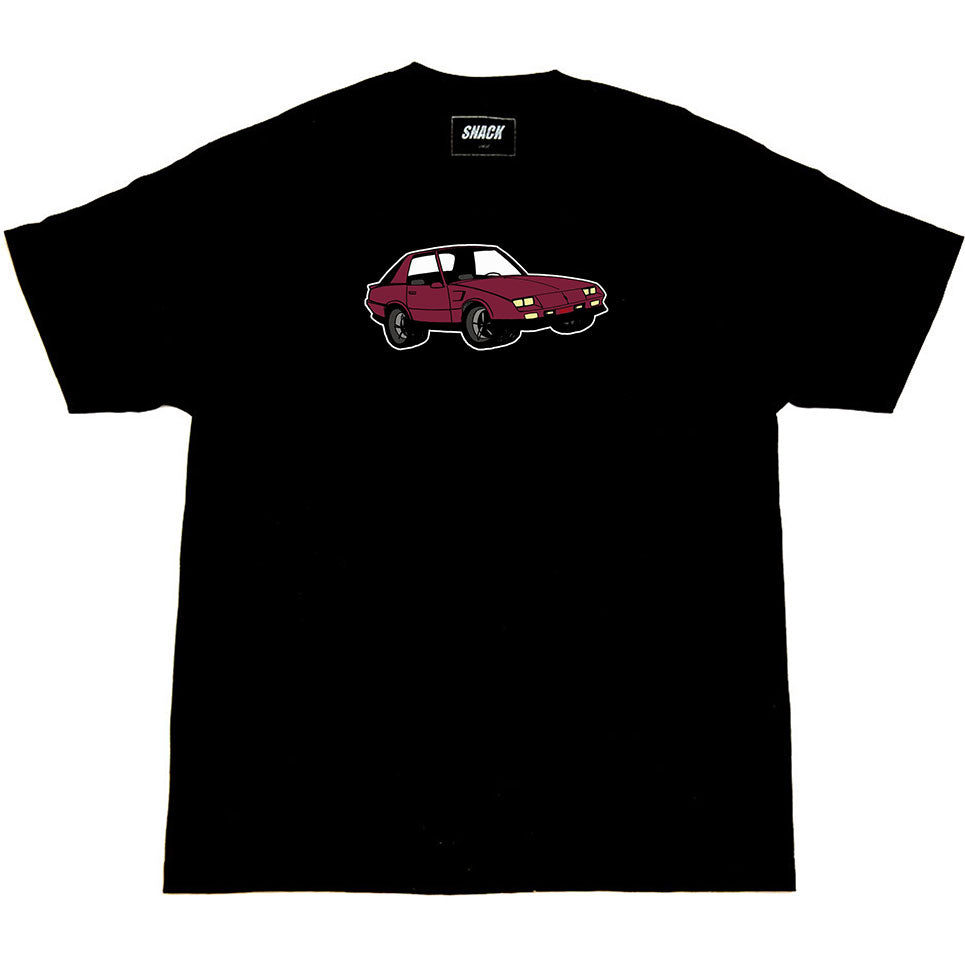 Snack 'Classic Whip' T Shirt - Black - Various Sizes