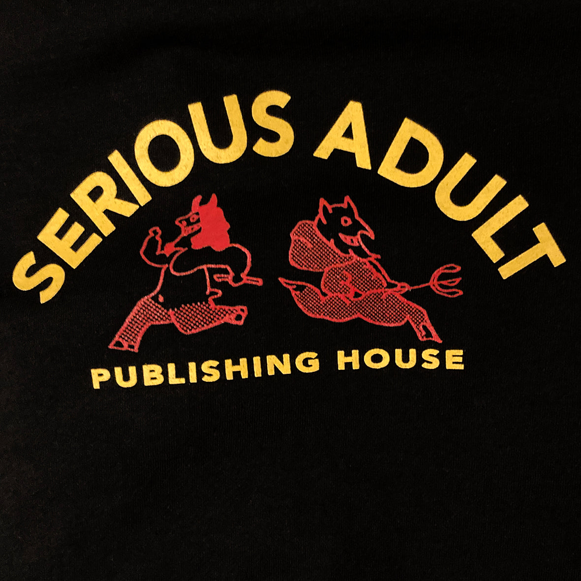 Serious Adult 'Hoofs' Long Sleeve T-shirt - Black