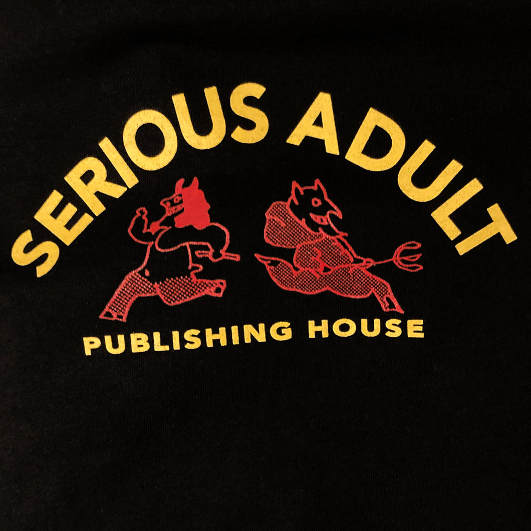 Serious Adult 'Hoofs' T-shirt (Black) - Small