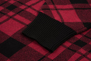 Yardsale 'Plaid' Knit - Red/Black