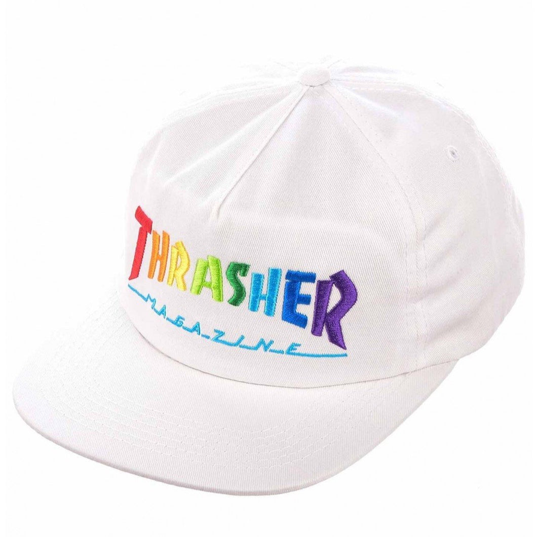 Thrasher Magazine 'Rainbow' Hat - White